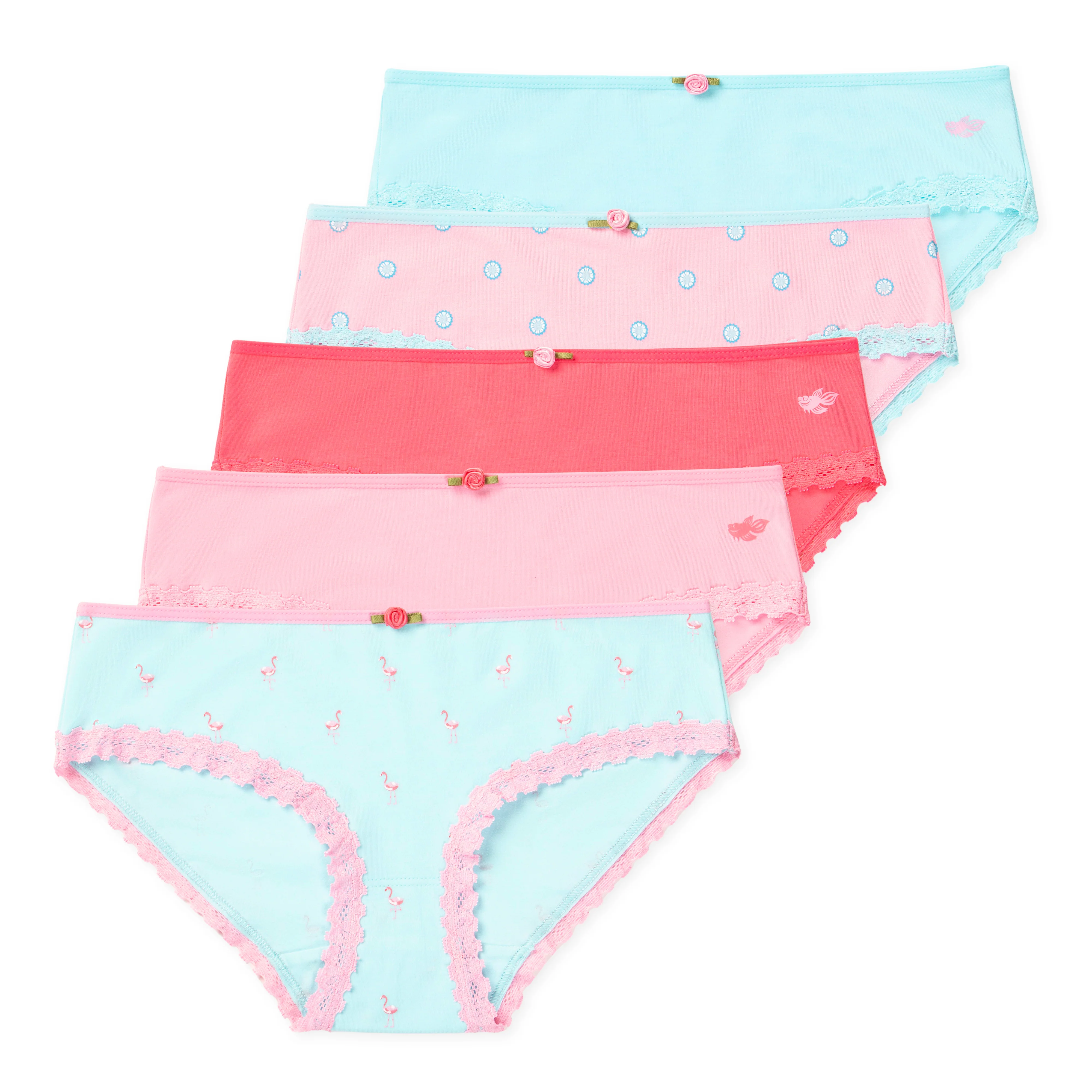 Ava Tween Girls Bikini Underwear (5-Pack)